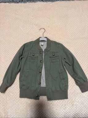 Carter's Olive Green Kids Bomber-Style Jacket Size 4T like new